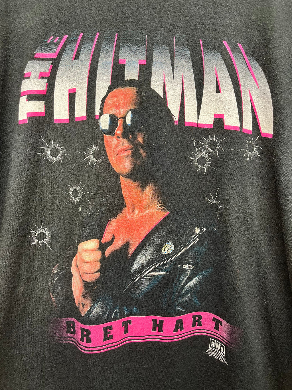 Vintage Bret Hart The Hitman NWO WF WCW 1998 Wrestling Tultex T-Shirt: XL