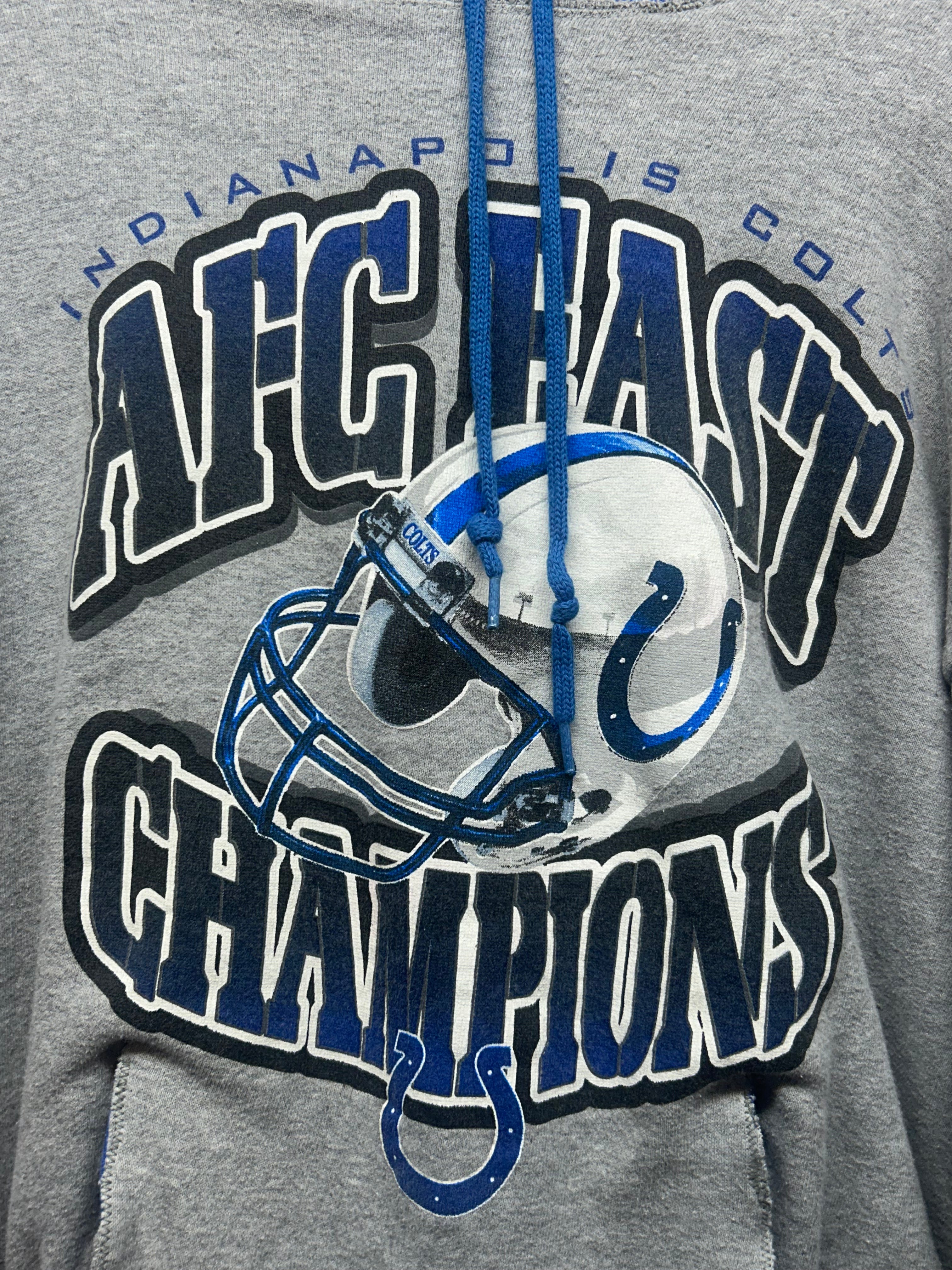 Vintage Colts Afc East Champions Custom Sewn Hoodie: M/L