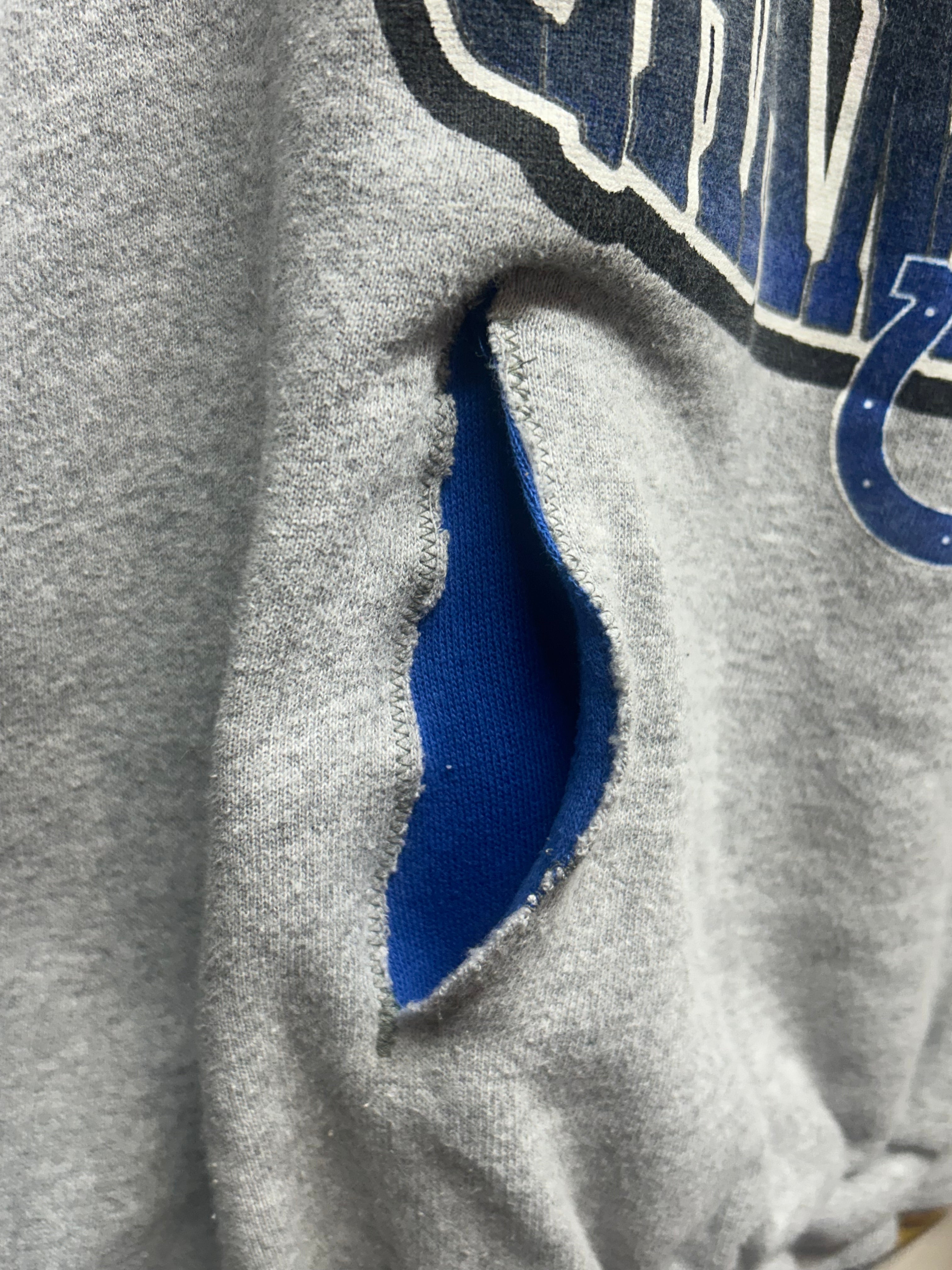 Vintage Colts Afc East Champions Custom Sewn Hoodie: M/L