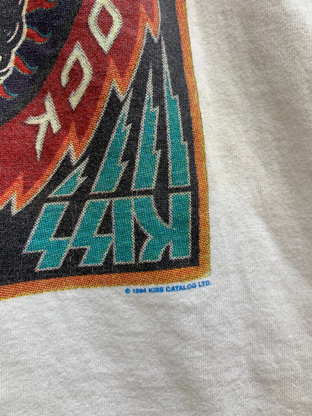 Vintage 1994 Kiss Rock and Roll Over Tour Band Shirt Large