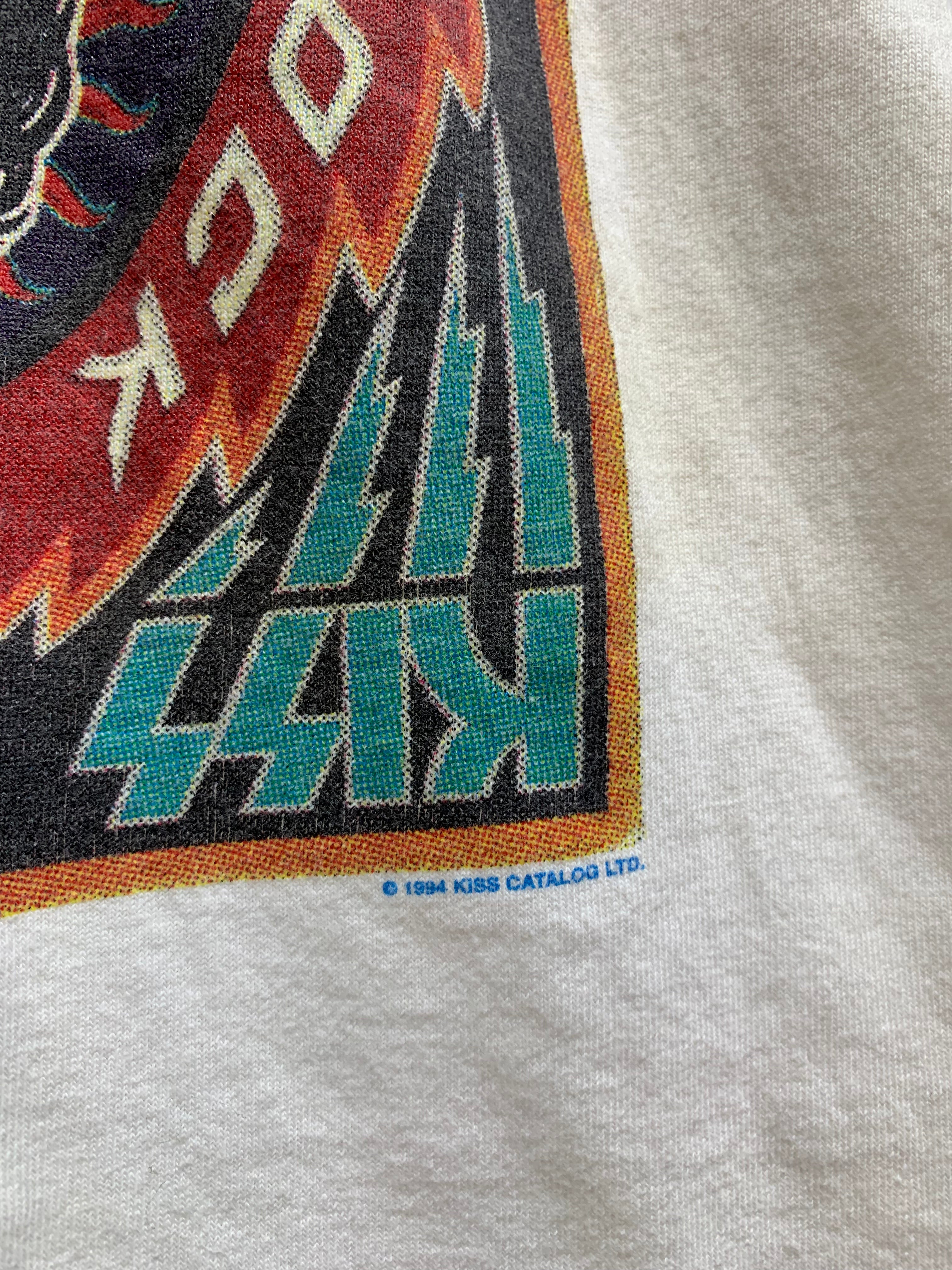 Vintage 1994 Kiss Rock and Roll Over Tour Band Shirt Large