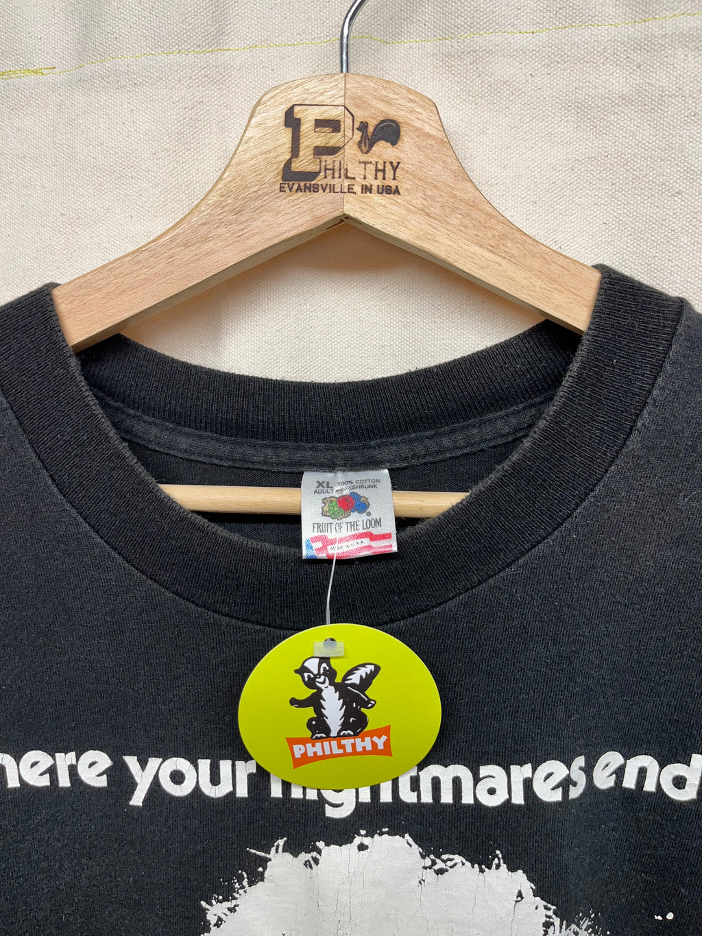 Vintage Eraserhead Horror Movie David Lynch Promo Black 90s T-Shirt: XL