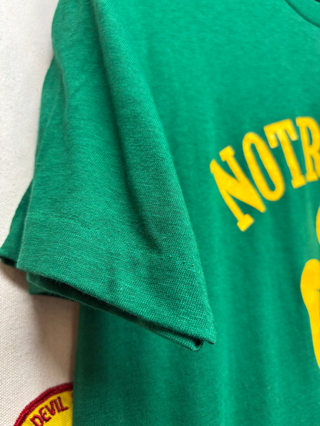 Vtg Notre Dame Fighting Irish 1977 National Champs T-Shirt: XL