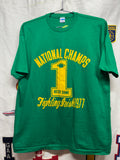 Vtg Notre Dame Fighting Irish National Champs T-Shirt: XL