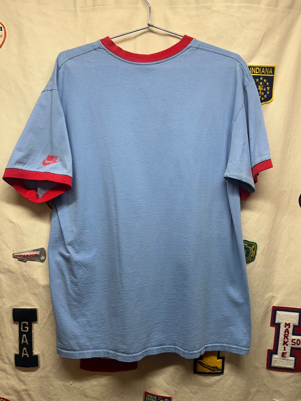 Vintage St. Louis Cardinals Nike Baseball Blue/Red Ringer T-Shirt: L