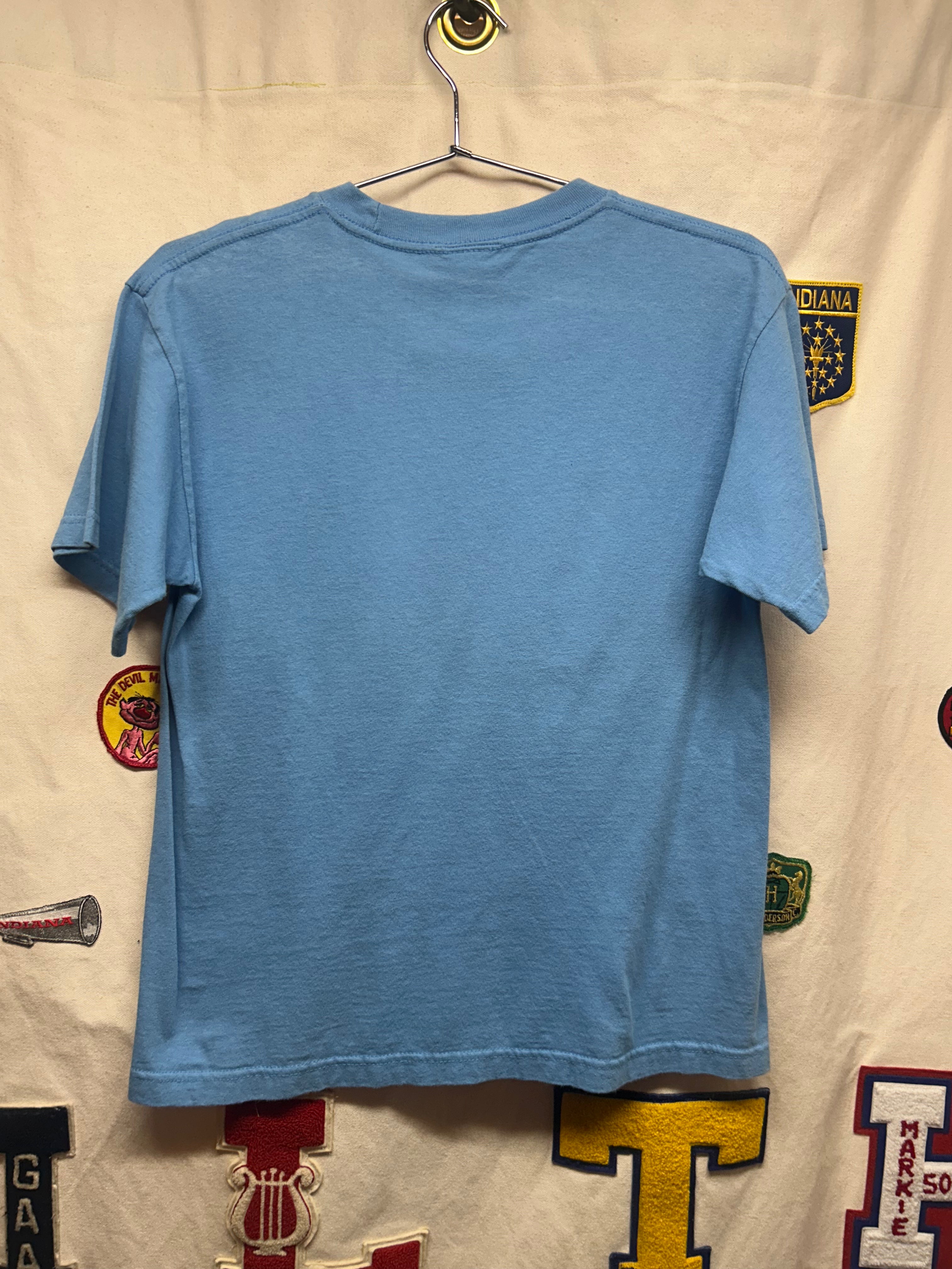 Vintage Yu-Gi-Oh! Y2K "It's Time to Duel" Blue T-Shirt: Youth XL/Small