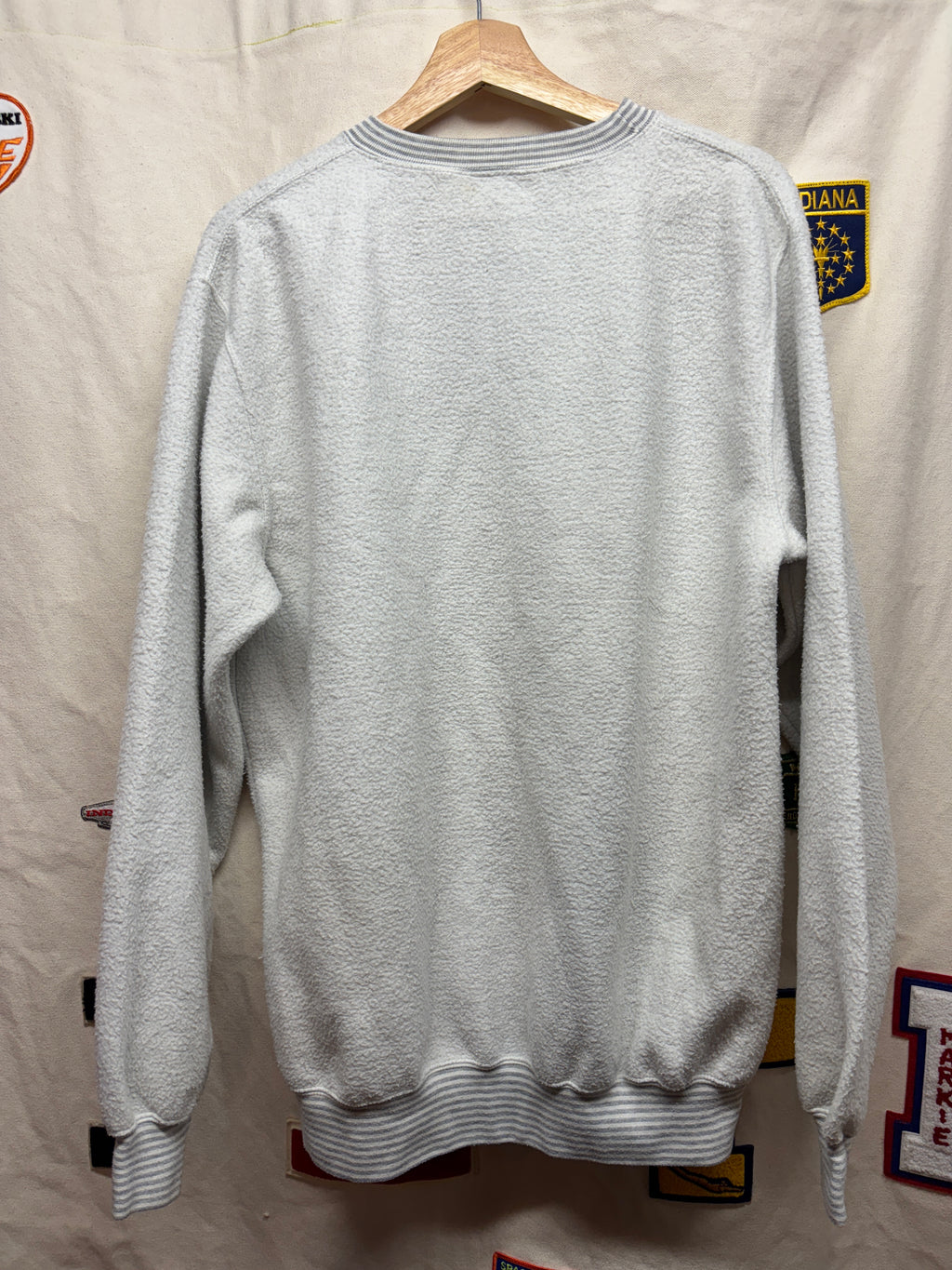 Vtg West Point Marine Academy Reverse Fleece Crewneck: L
