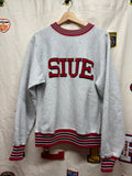 Vtg Southern Illinois University Edwardsville College Heavyweight Crewneck: L