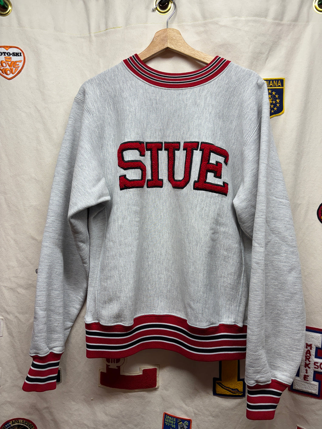 Vtg Southern Illinois University Edwardsville College Heavyweight Crewneck: L