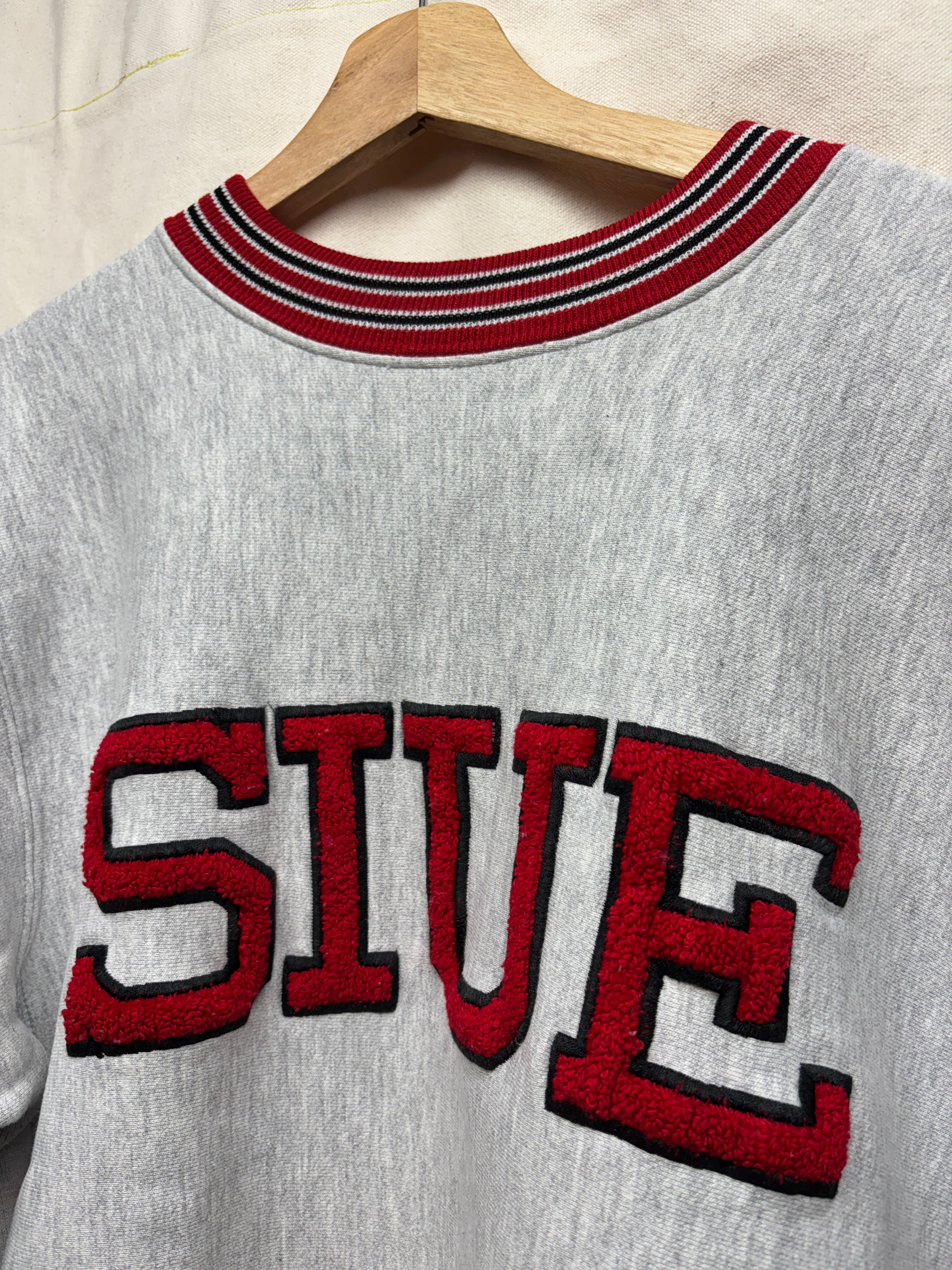 Vtg Southern Illinois University Edwardsville College Heavyweight Crewneck: L