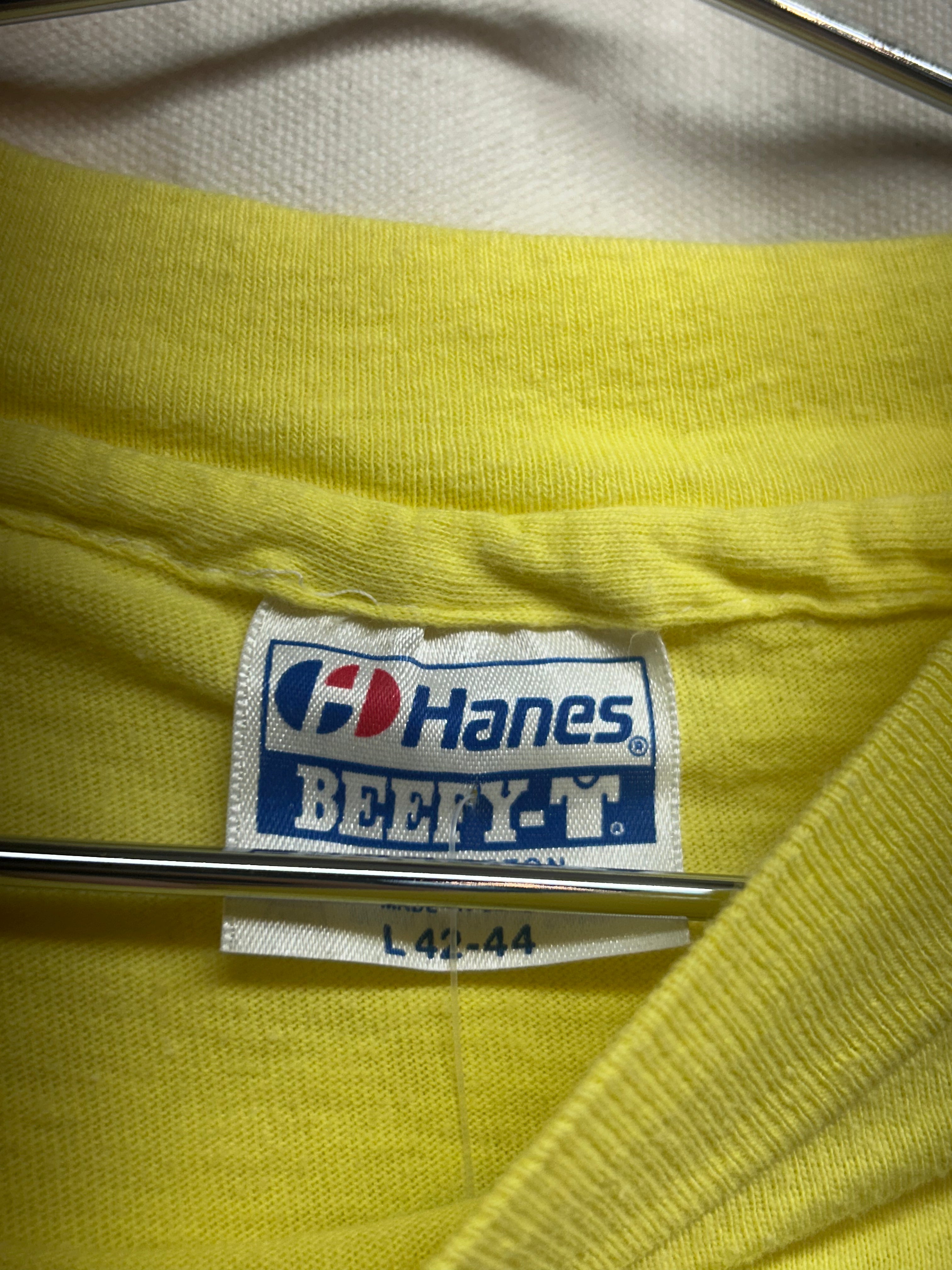 Vintage 80s Apple Mouse II Yellow T-Shirt: L