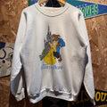 Vintage Disney Beauty and The Beast Crewneck Sweatshirt: XL