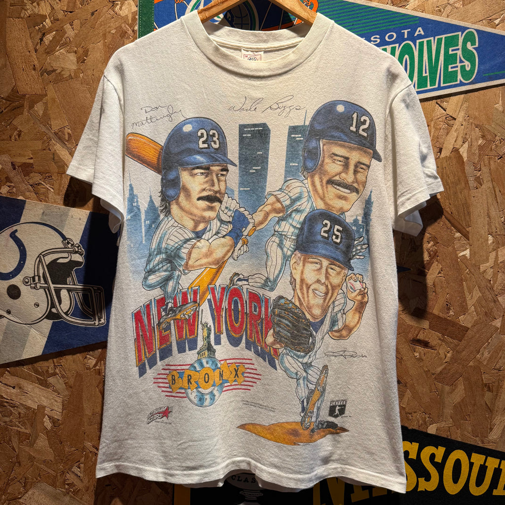 Vintage MLB Don Mattingly Wade Boggs New York Yankees T-Shirt: M