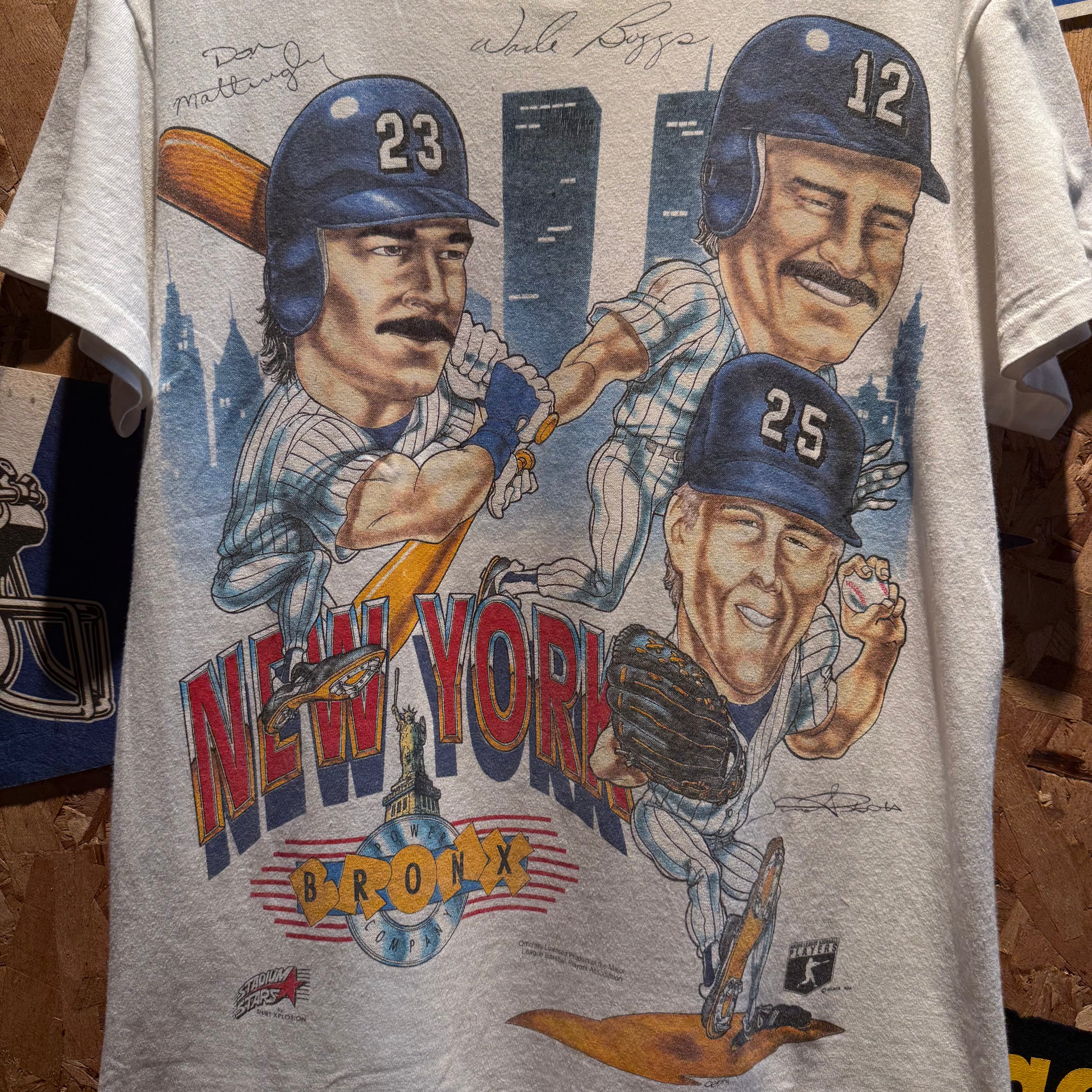 Vintage MLB Don Mattingly Wade Boggs New York Yankees T-Shirt: M