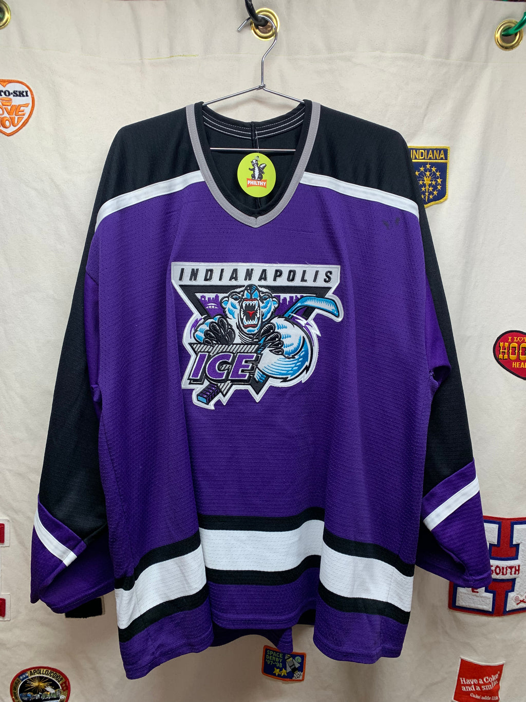Vintage Indianapolis Ice Hockey Jersey XL