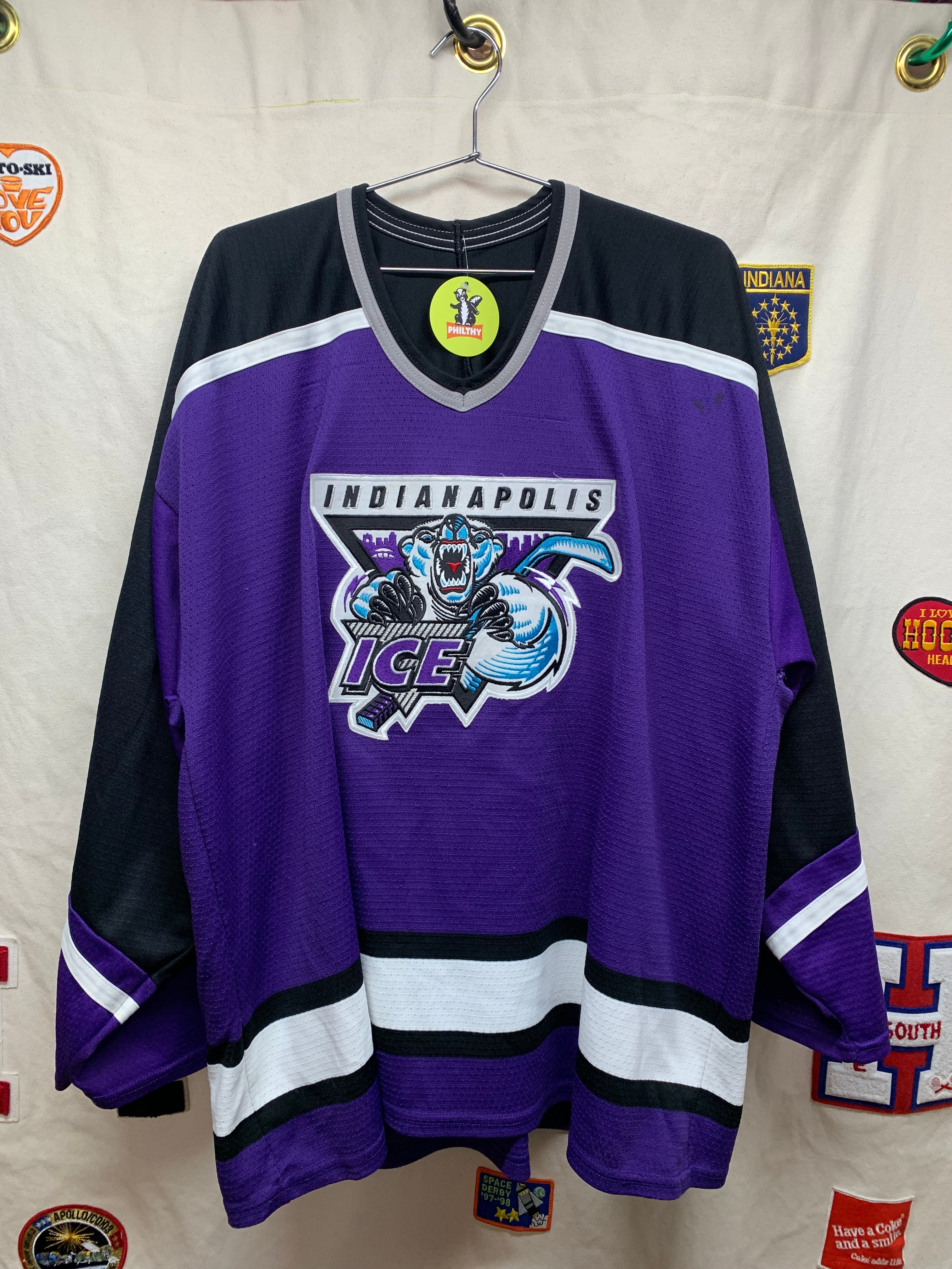 Vintage Indianapolis Ice Hockey Jersey XL