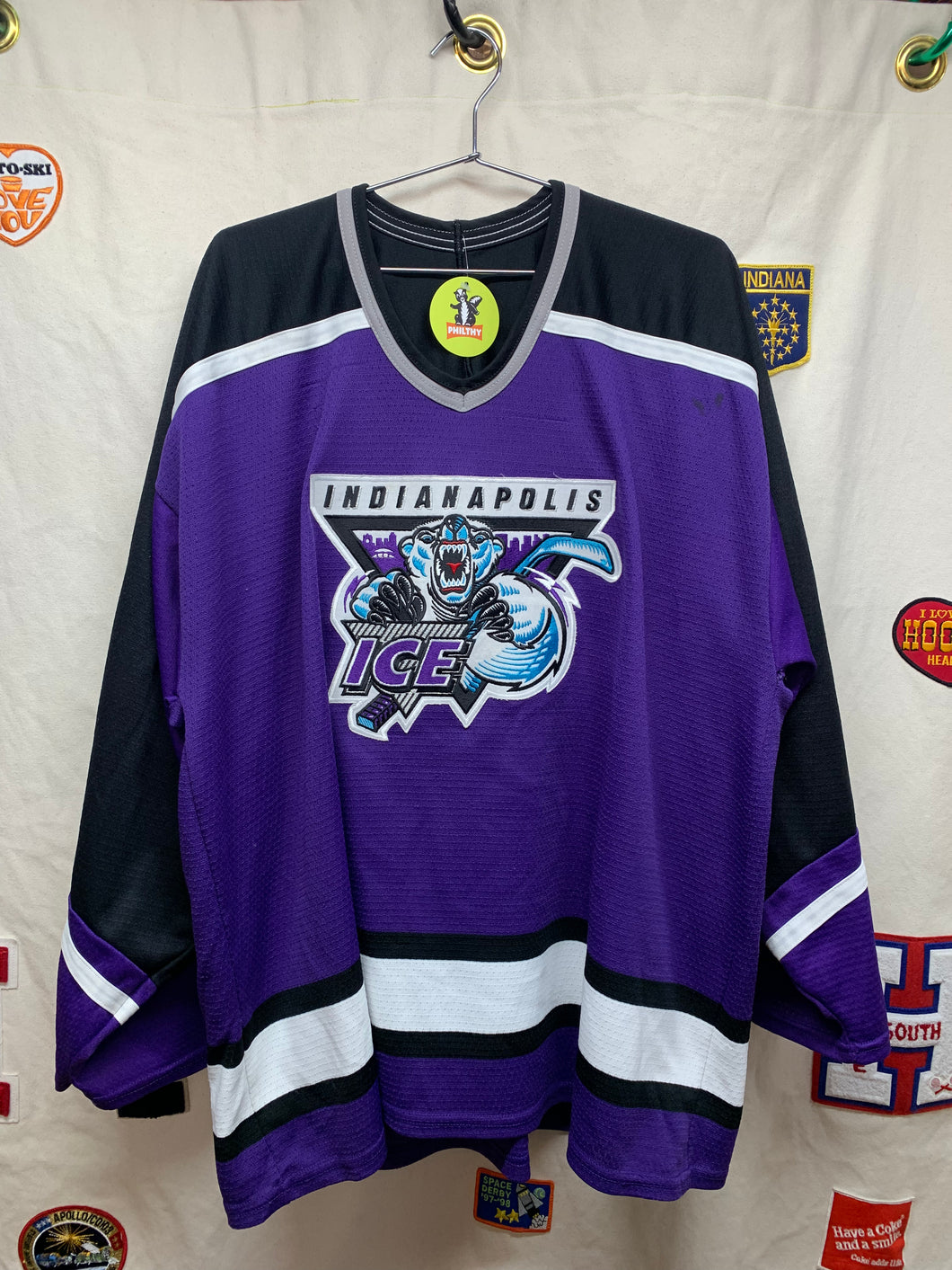 Vintage Indianapolis Ice Hockey Jersey XL