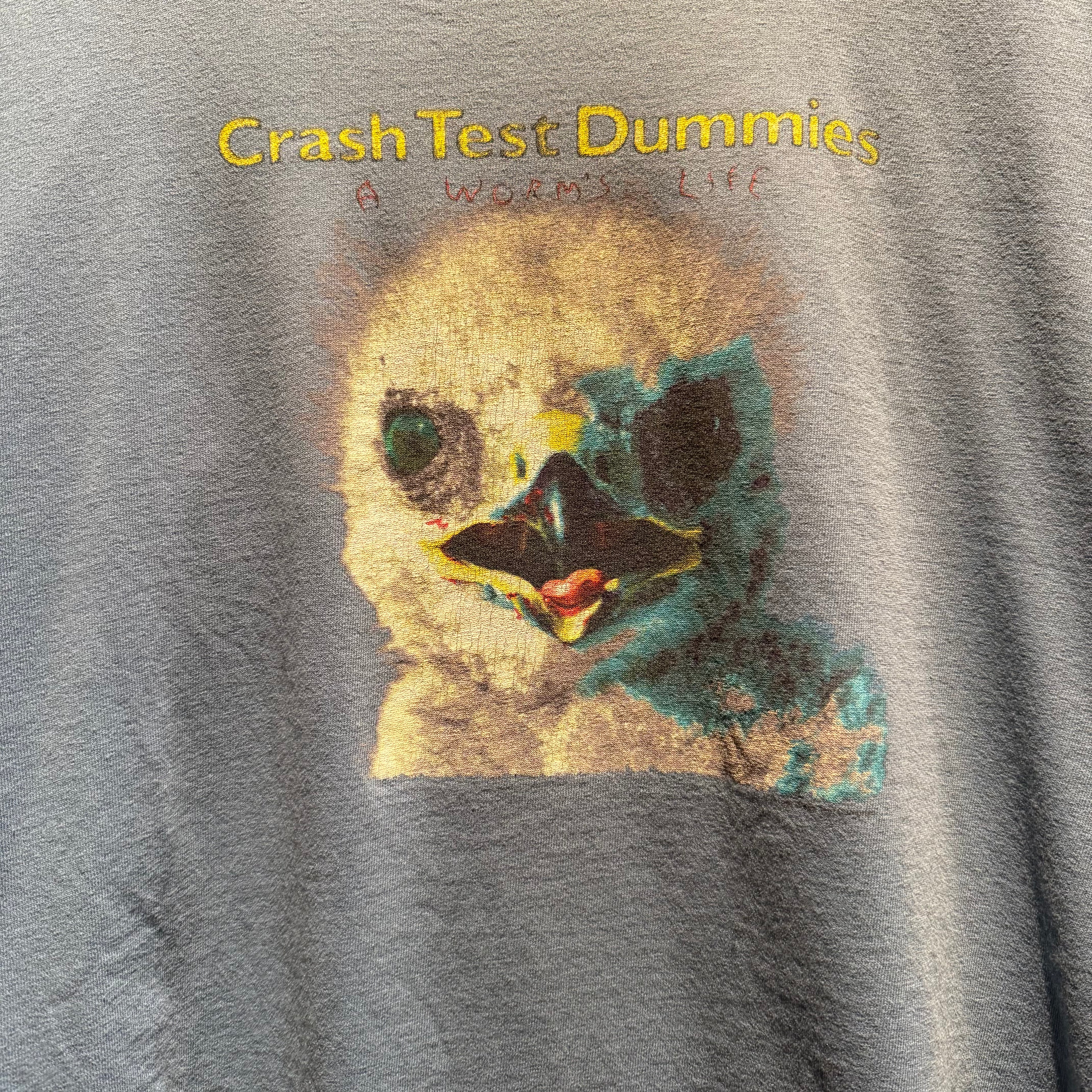 Vintage 1996 Single-Stitch Crash Test Dummies A Worm's Life T-Shirt: XL