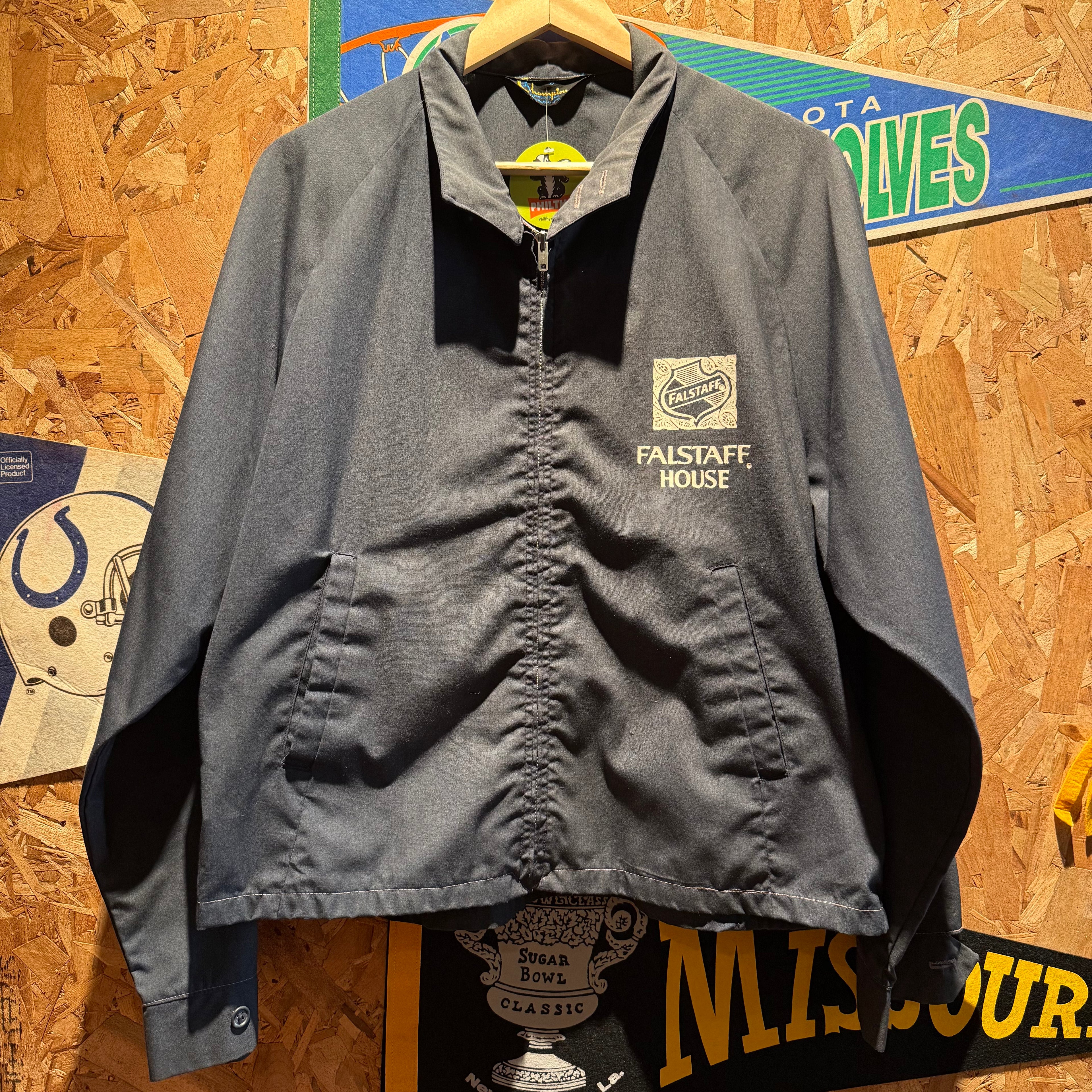 Vintage 1960s Champion Falstaff House Bomber Jacket: L