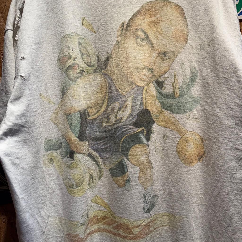 Vintage NBA Sir Charles Barkley Gray Tag Nike T-Shirt: XL