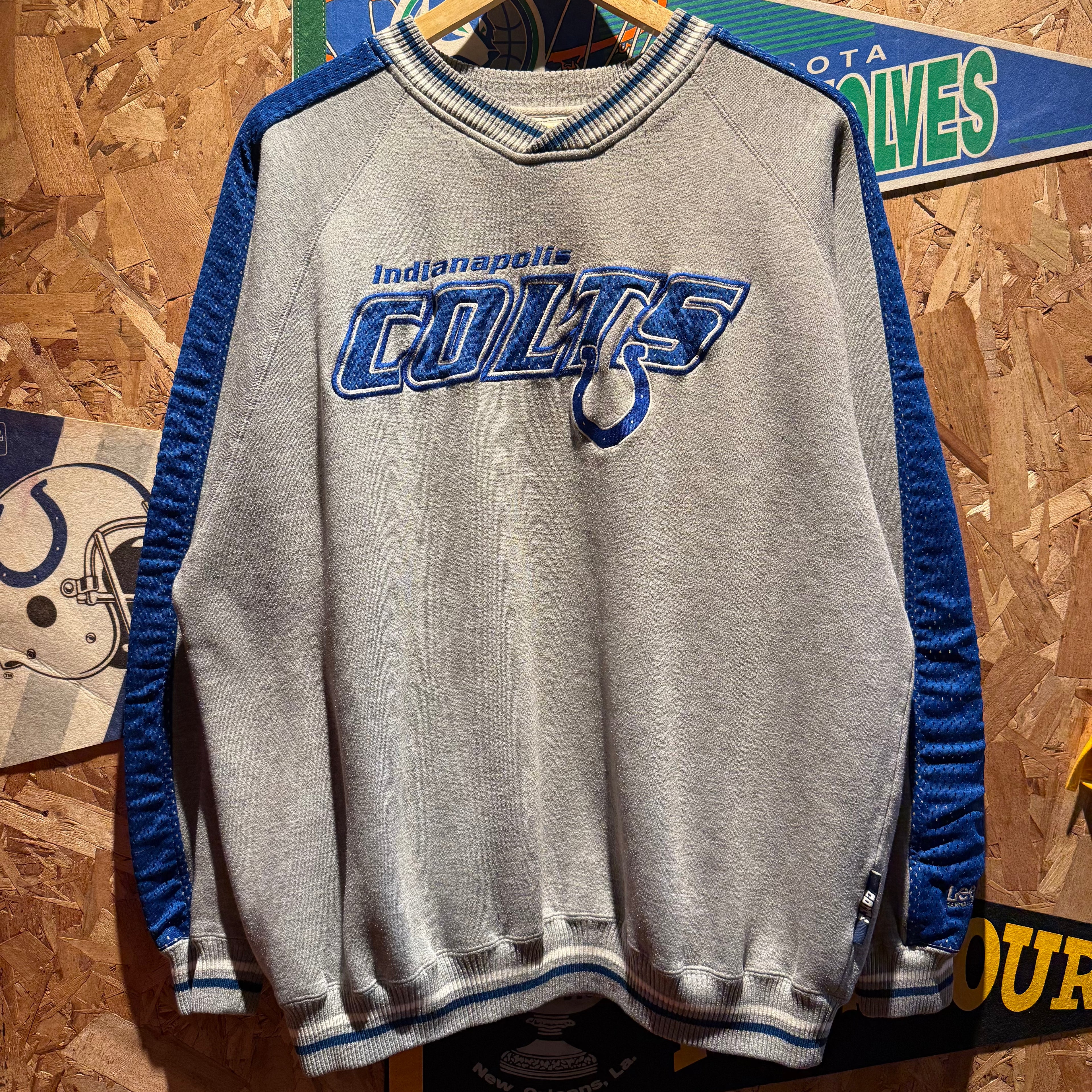 Vintage Lee Sport NFL Indianapolis Colts Crewneck Jersey Sweater: XL