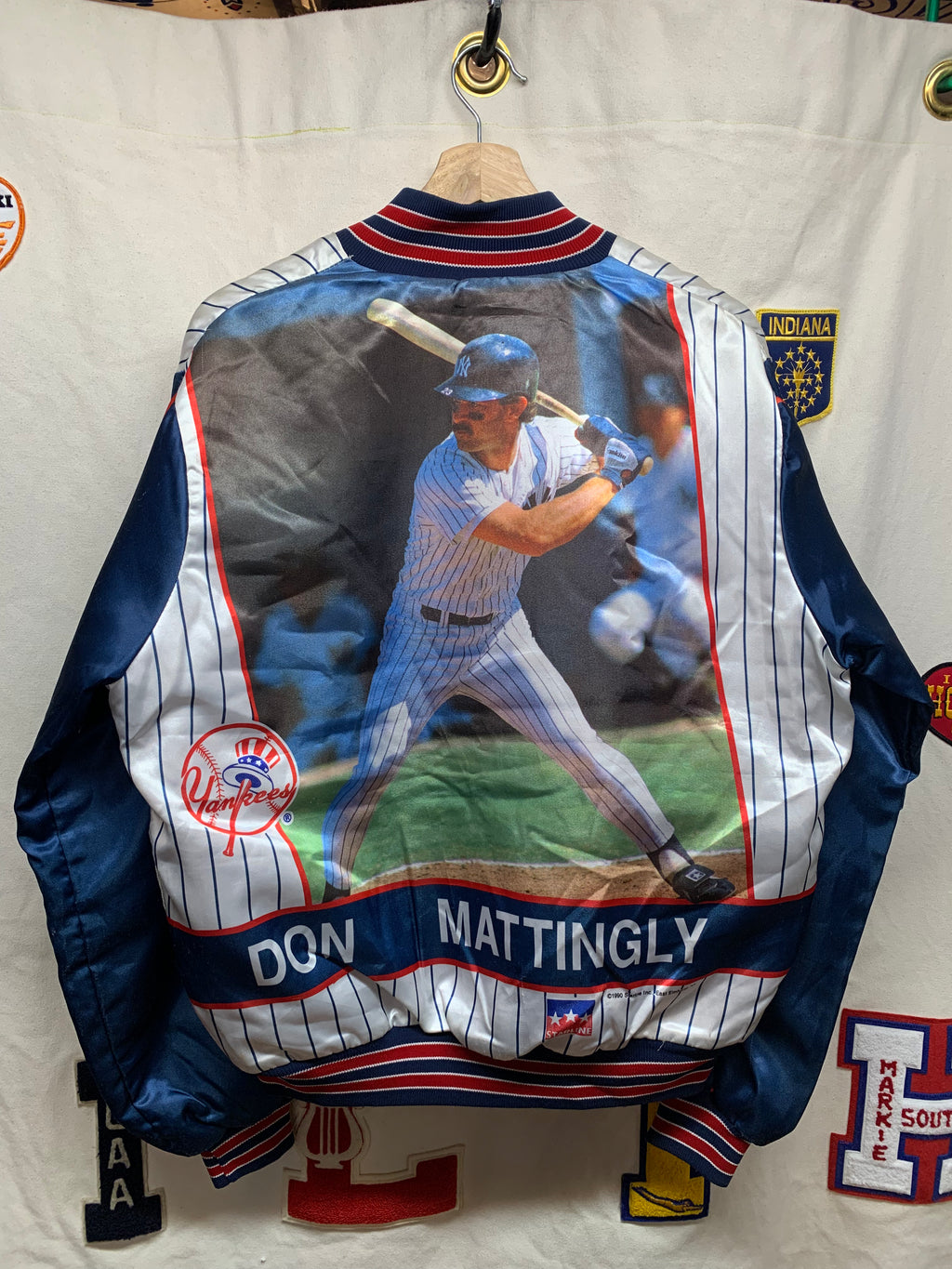 Vintage New York Yankees Don Mattingly MLB Baseball Satin Jacket Medium
