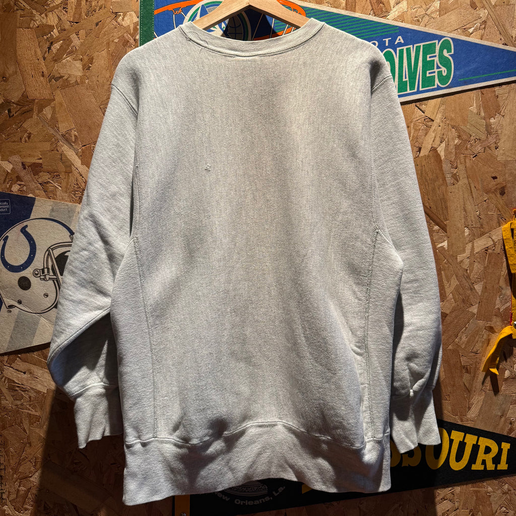 Vtg Champion 100 Years of Illinois University Football Reverse Weave Crewneck Sweatshirt: XL
