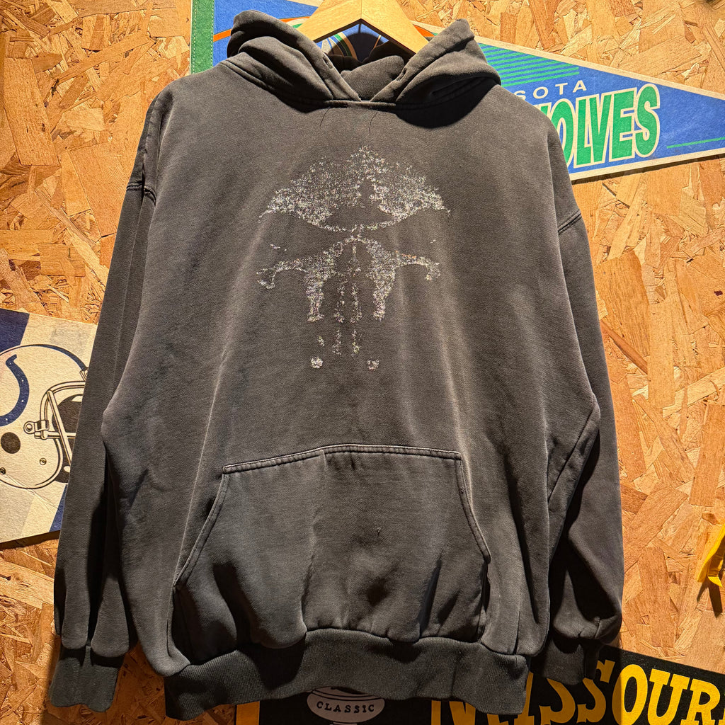 Vintage Marvel Punisher Black Hoodie: L