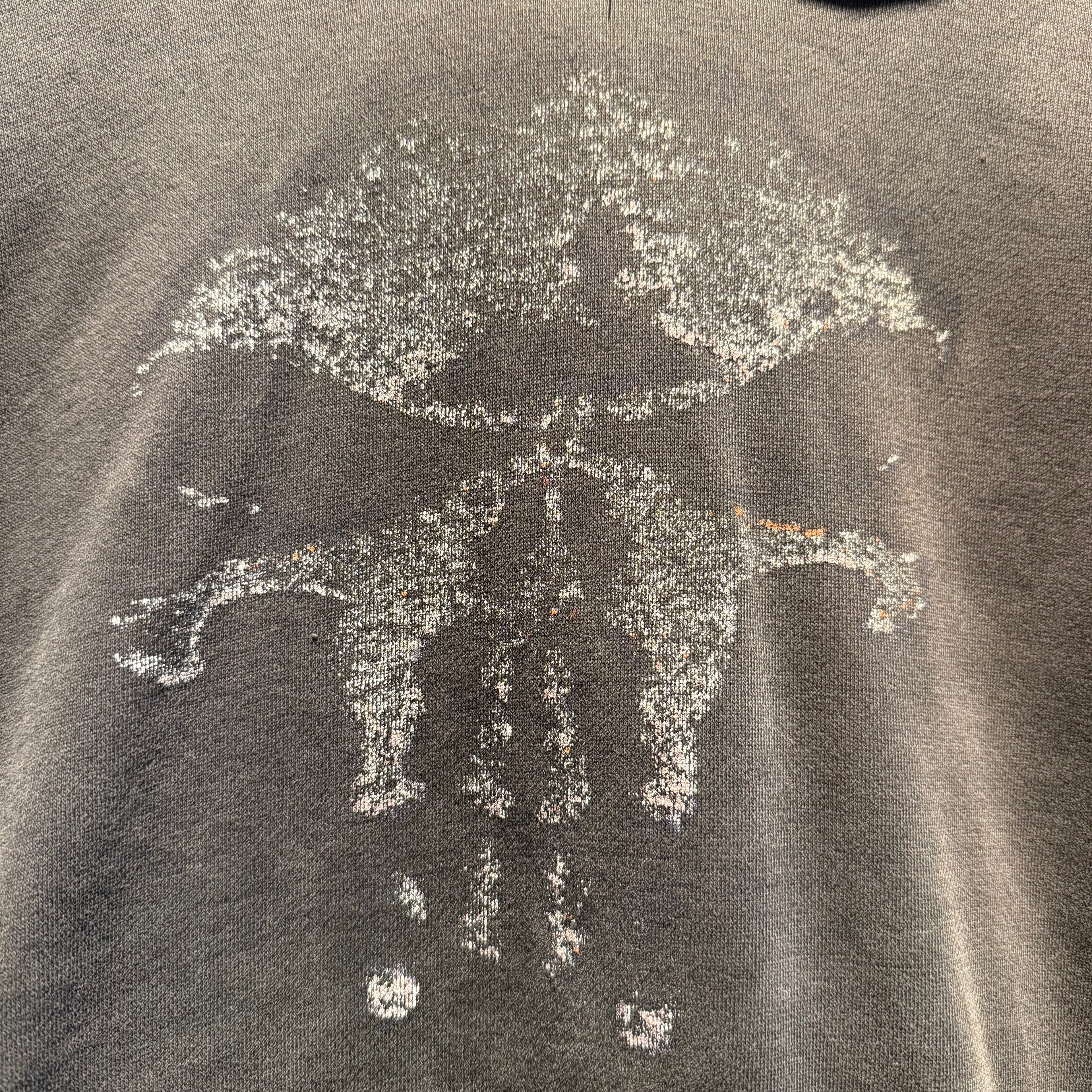 Vintage Marvel Punisher Black Hoodie: L