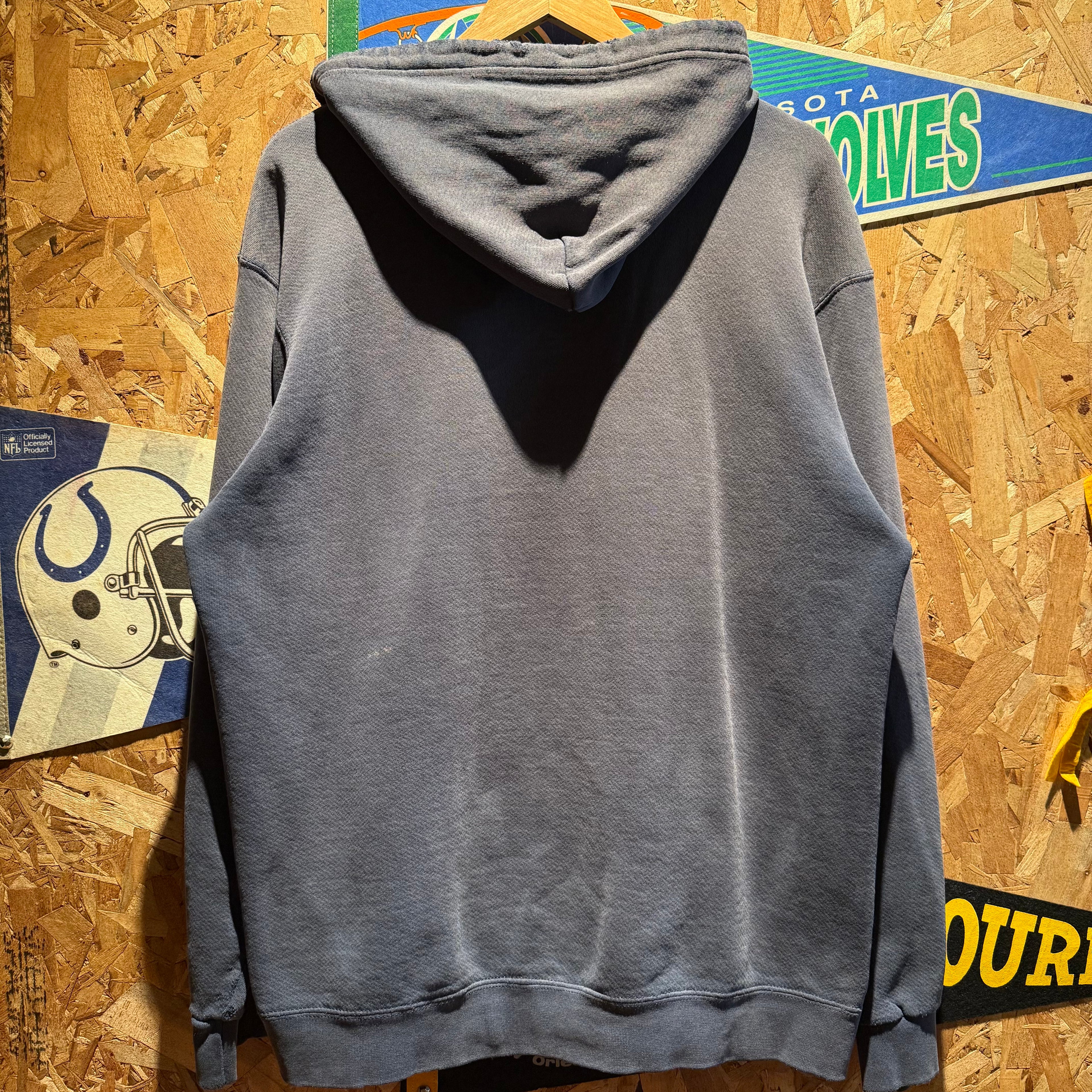 Vintage Nike Deep Indigo Black Hoodie: L