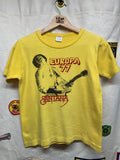Vintage Santana Europa '77 Yellow European 1977 Tour Band T-Shirt: Small/Medium