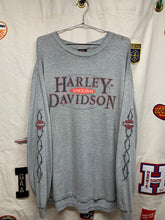 Load image into Gallery viewer, Vintage Harley Davidson Barbed Wire Long Sleeve Daytona Beach Florida XXL Thrashed
