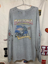 Load image into Gallery viewer, Vintage Harley Davidson Barbed Wire Long Sleeve Daytona Beach Florida XXL Thrashed
