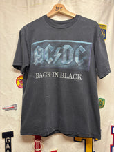 Load image into Gallery viewer, Vintage ACDC Back In Black 1996 Chrome Faded T-Shirt: Medium
