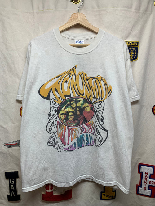 Vintage 2001 Aerosmith Just Push Play World Tour Rock T-Shirt: XL