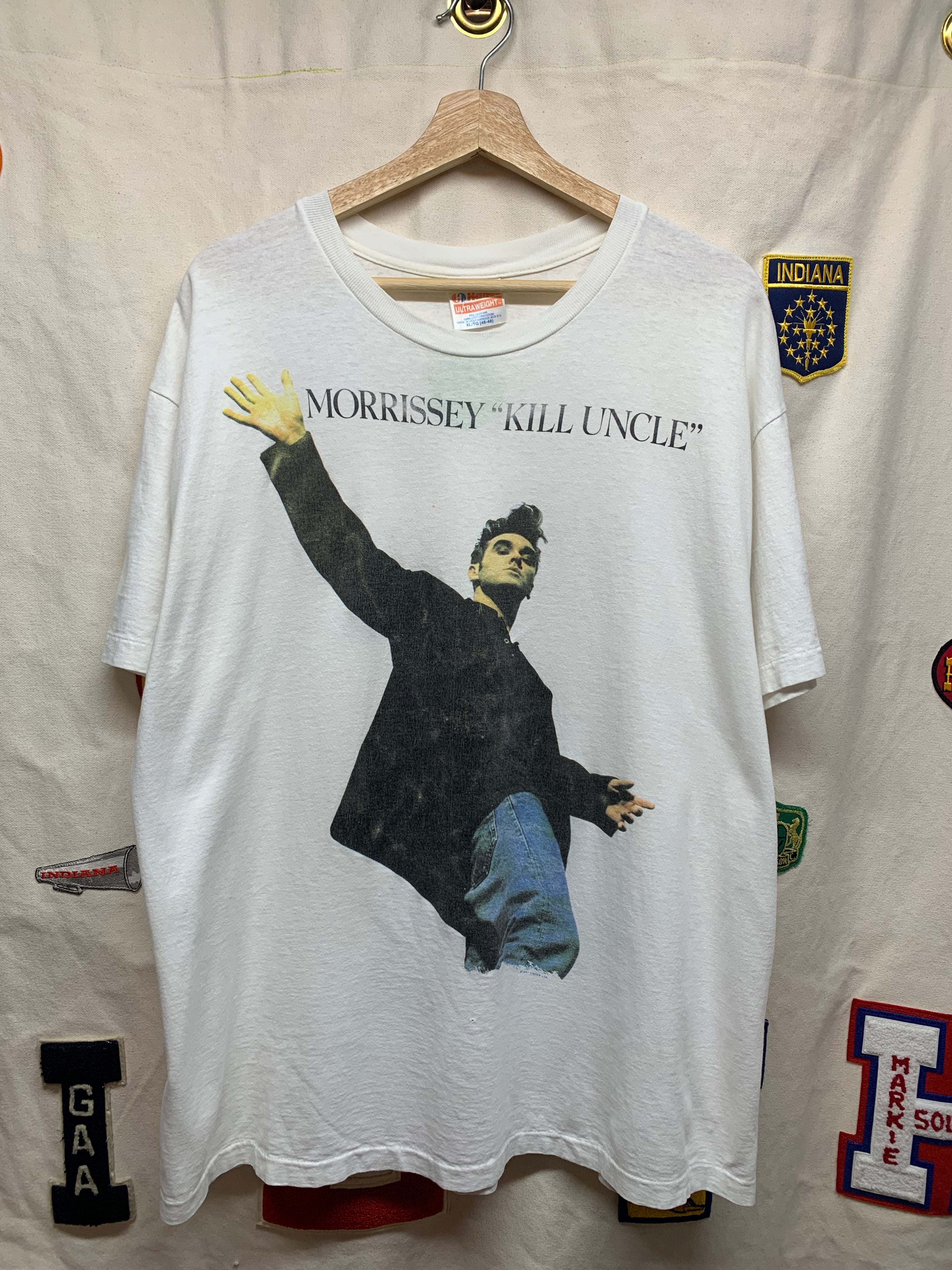 Vintage 1991 Morrissey Kill Uncle Music Tour Album T-Shirt: XL
