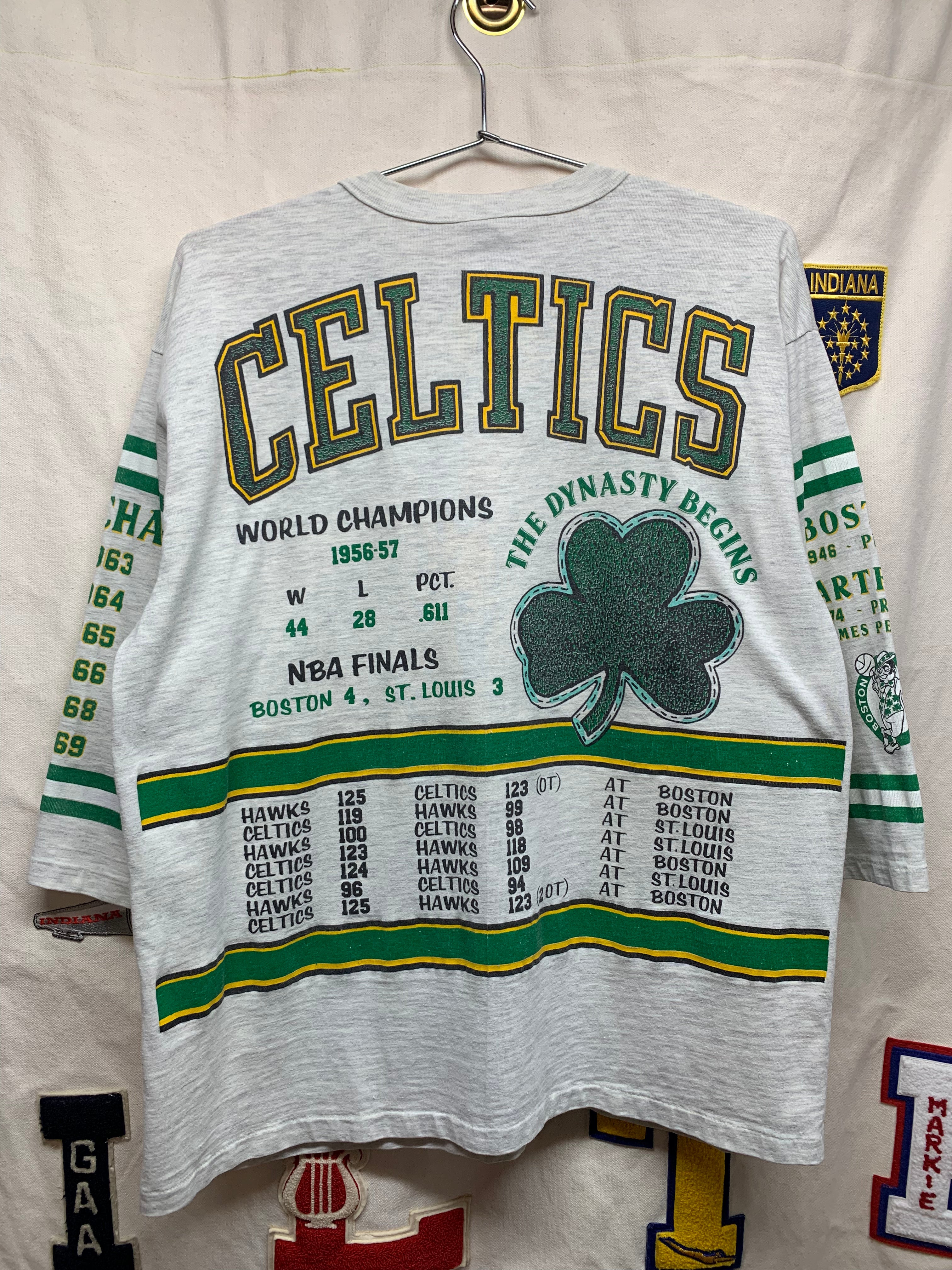 Vintage NBA Boston Celtics Long Gone Basketball HistoryT-Shirt: XL