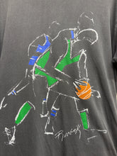 Load image into Gallery viewer, Vintage Reebok Basketball Players Faded Black T-Shirt: Large

