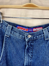 Load image into Gallery viewer, Vintage JNCO Jeans Kangaroo Baggy Blue Pants Y2K Skate: 36x32
