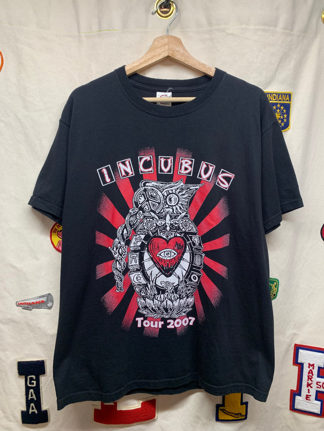 Vintage 2007 Incubus Metal Music Rock Tour T-Shirt: Large