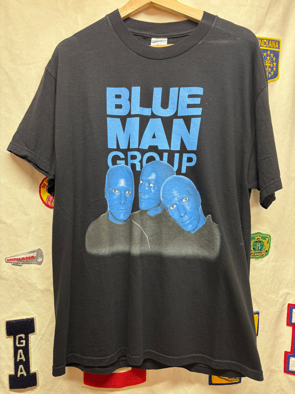 Vintage Blue Man Group Band Concert Tour 2007 Black T-Shirt: Large