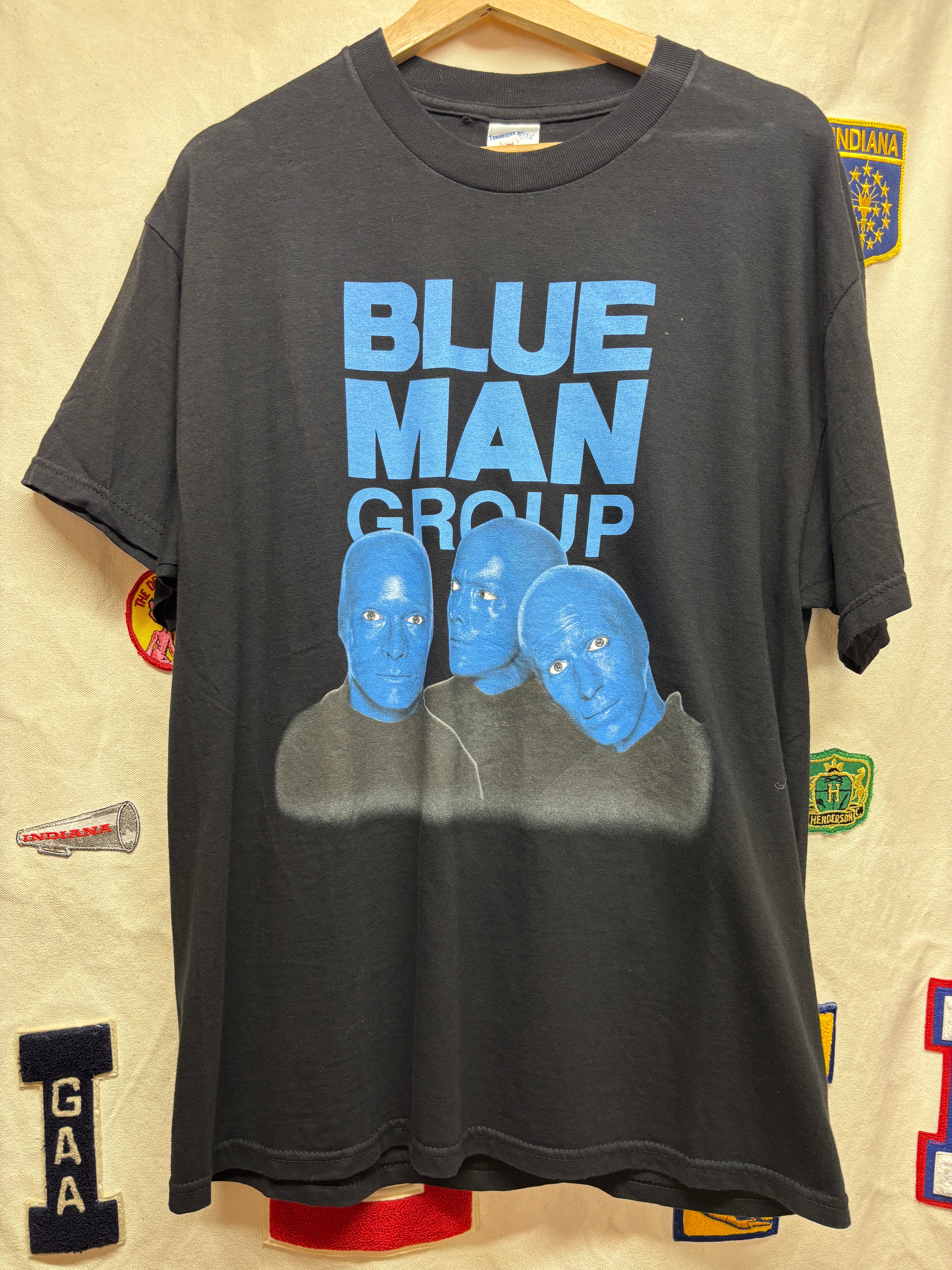 Vintage Blue Man Group Band Concert Tour 2007 Black T-Shirt: Large