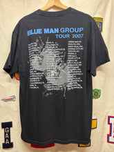 Load image into Gallery viewer, Vintage Blue Man Group Band Concert Tour 2007 Black T-Shirt: Large
