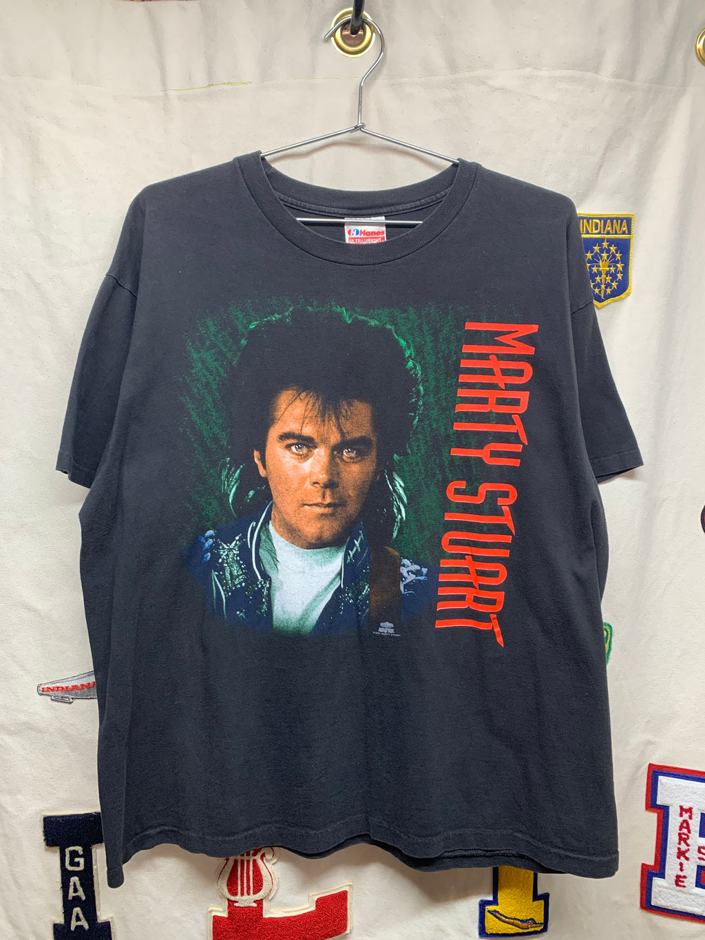 Vintage 1992 Marty Stuart Winterland Music Tour T-Shirt: XL