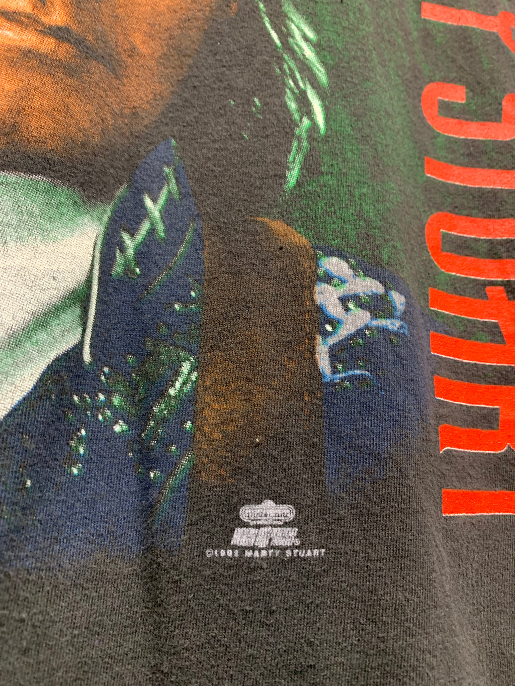 Vintage 1992 Marty Stuart Winterland Music Tour T-Shirt: XL