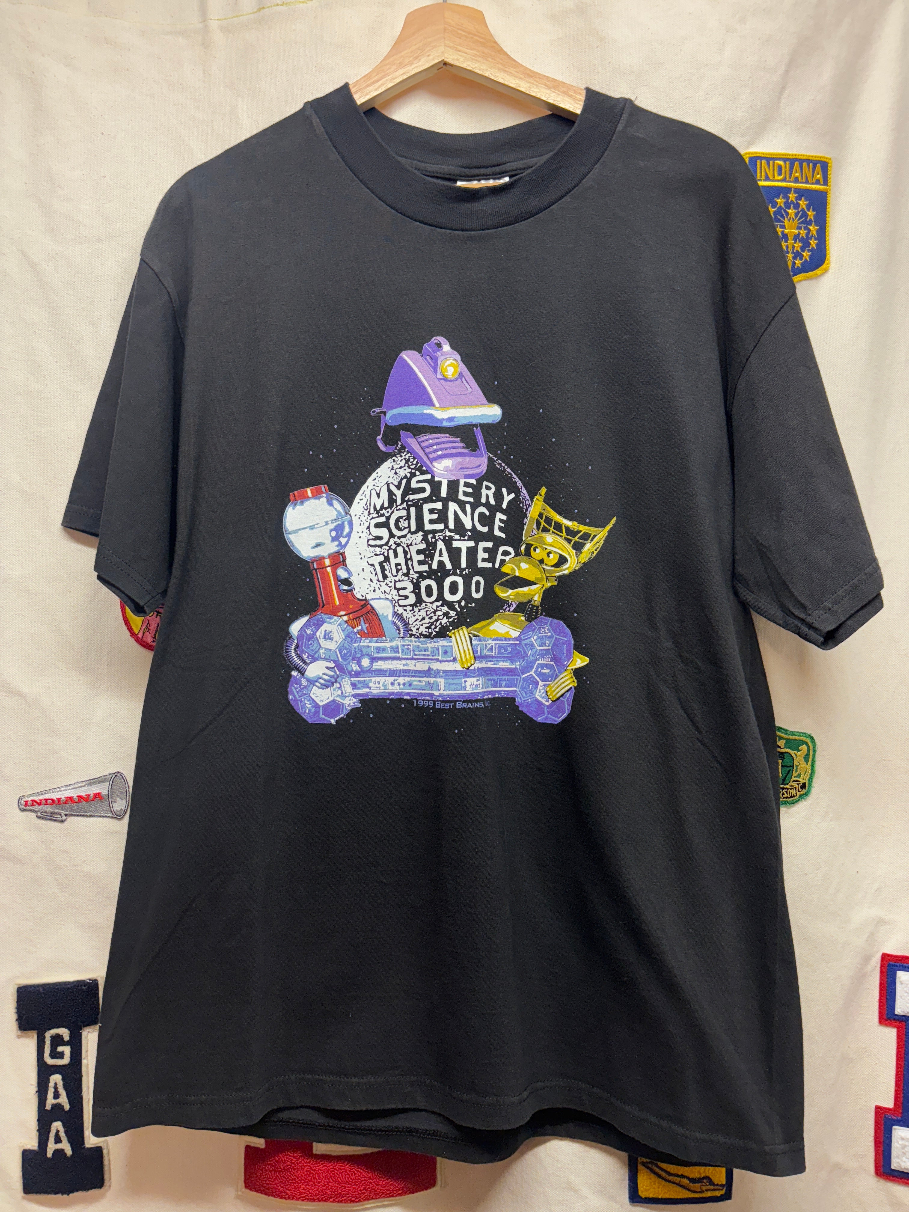 Vintage Mystery Science Theatre 3000 TV Show Promo Black T-Shirt: Large