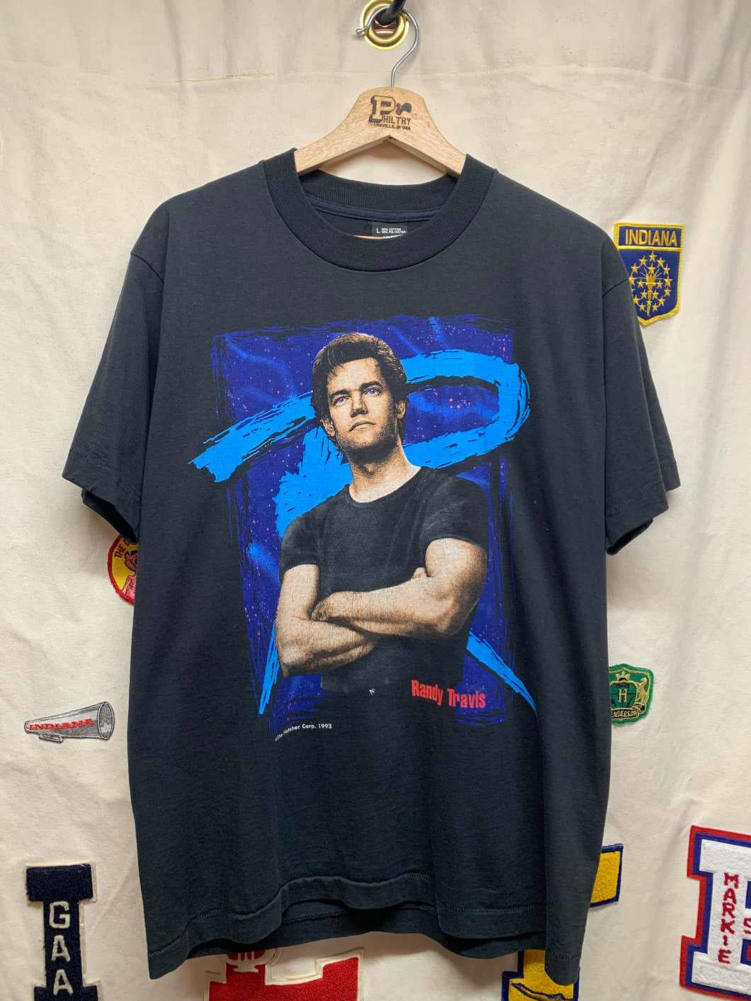 Vintage 1992 Randy Travis Screen Stars Music Tour T-Shirt: Large