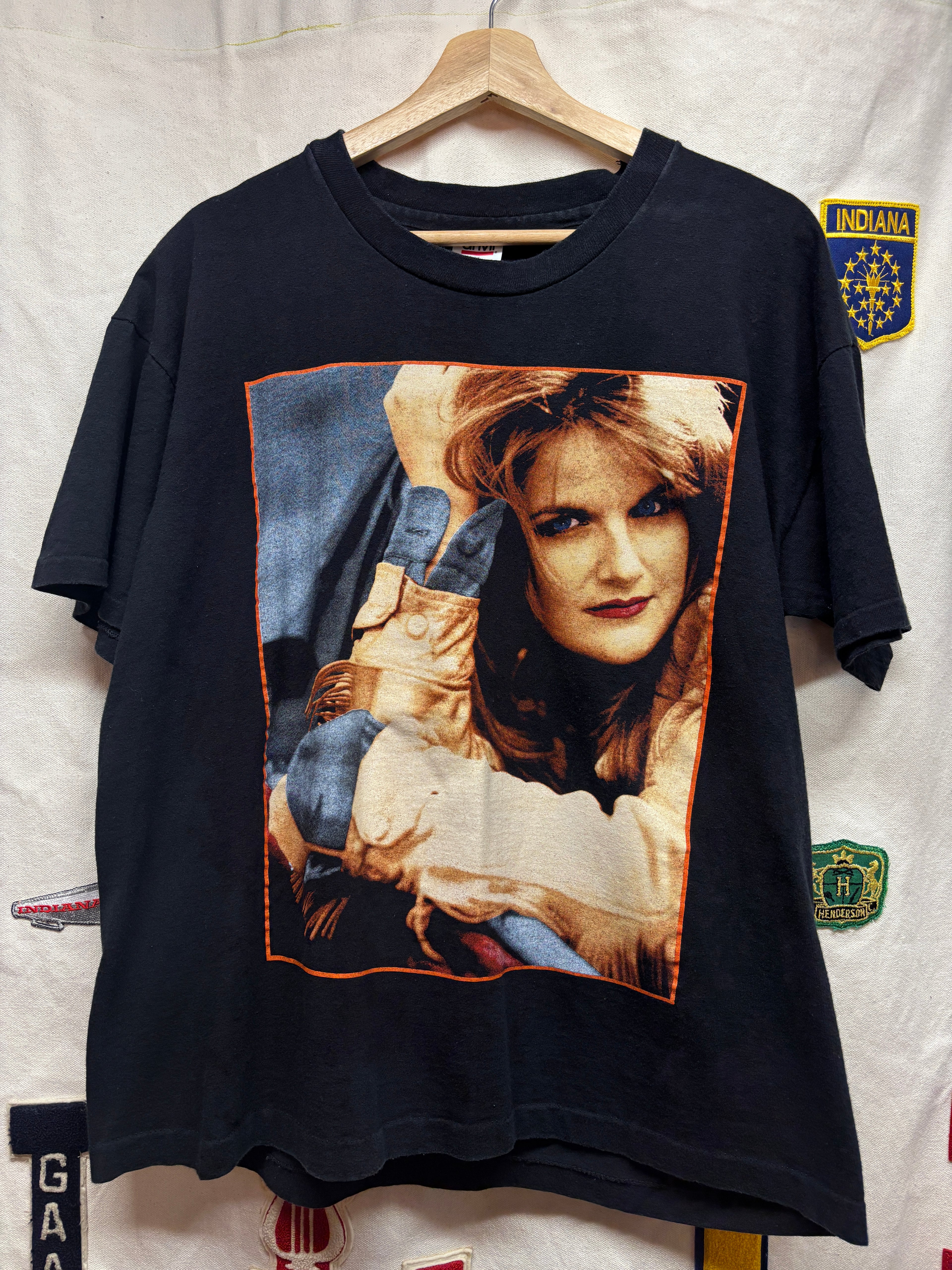 Vintage Trisha Yearwood Country Black Concert Tour T-Shirt: Large