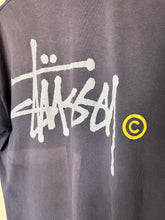 Load image into Gallery viewer, Vintage Stussy Logo Navy Single Stitch 90&#39;s USA Skate T-Shirt: XL
