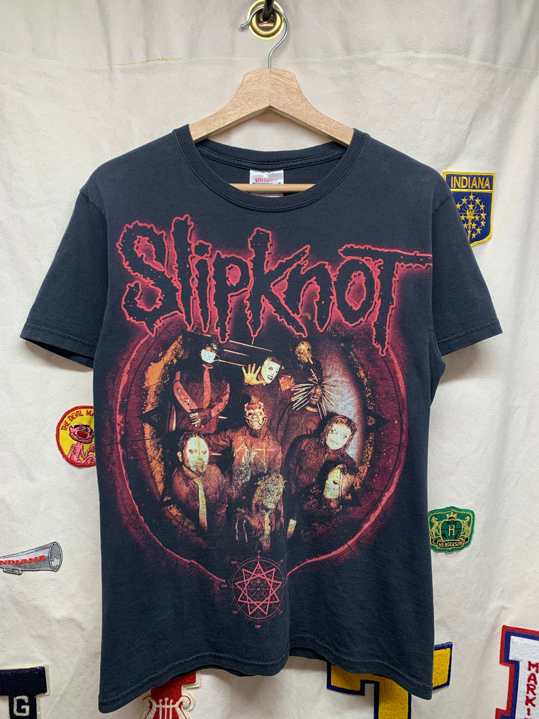 Vintage 2000s Slipknot Metal Band Music T-Shirt: Small